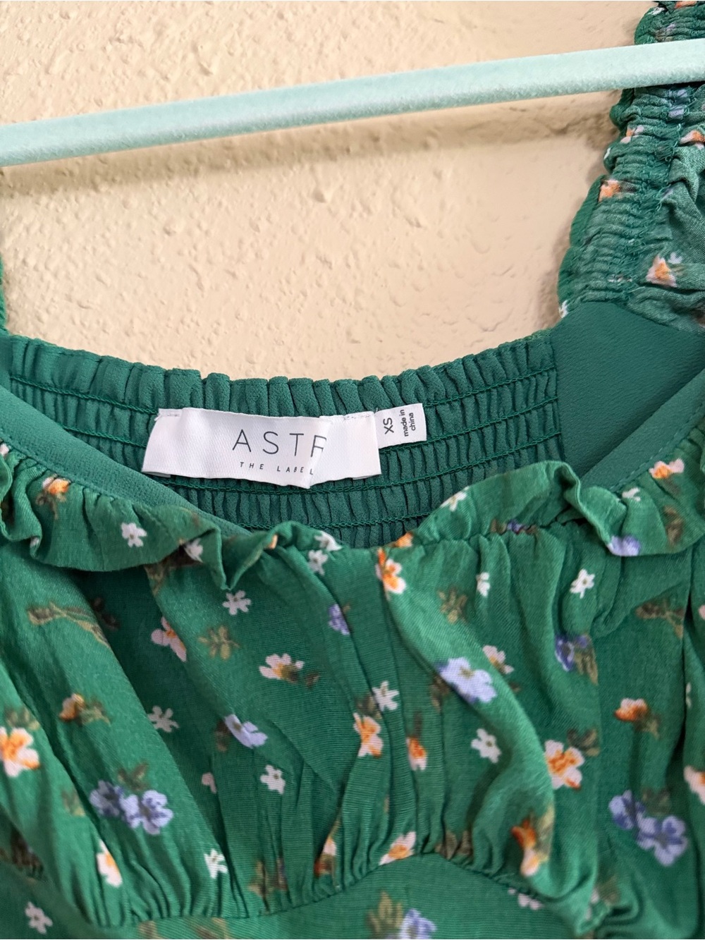 ASTR THE LABEL | Revolve Keepsake Dress in Green Floral - Size XS - Picture 5 of 7